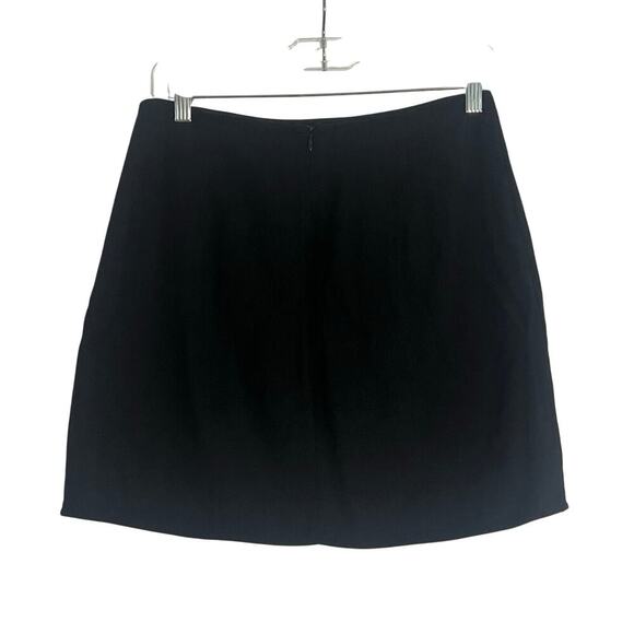 Altar’d State Woman’s Black Embroidered Floral Linen Blend Mini Skirt- Size S - Picture 2 of 7